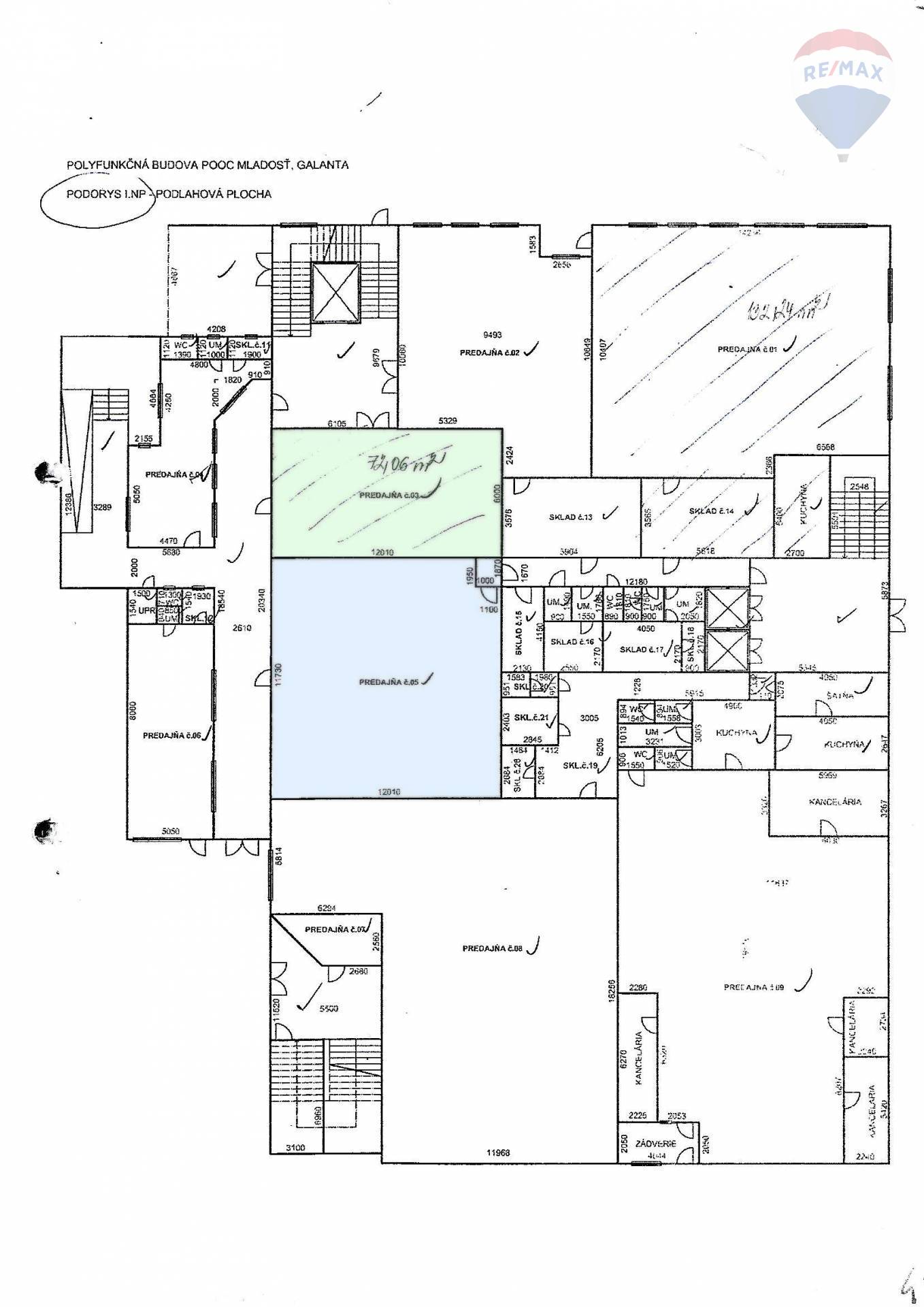 Obchodný priestor na prenájom v centre mesta Galanta, 120 m2